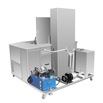 De Ultrasone Reinigingsmachine van de autodienst 540L met Olie het Filtreren en Hydraulische Lift
