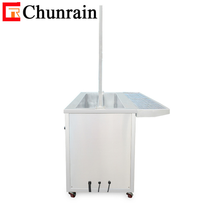2 Meter Reiniging Tank Ultrasone Reiniger Voor Vuile Venster Blinds Gordijn 160L Dual Tank Venster Blinds Ultrasone Reiniger