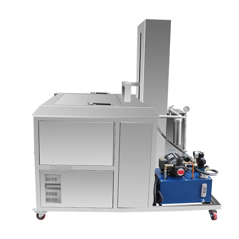 De Ultrasone Reinigingsmachine van de autodienst 540L met Olie het Filtreren en Hydraulische Lift