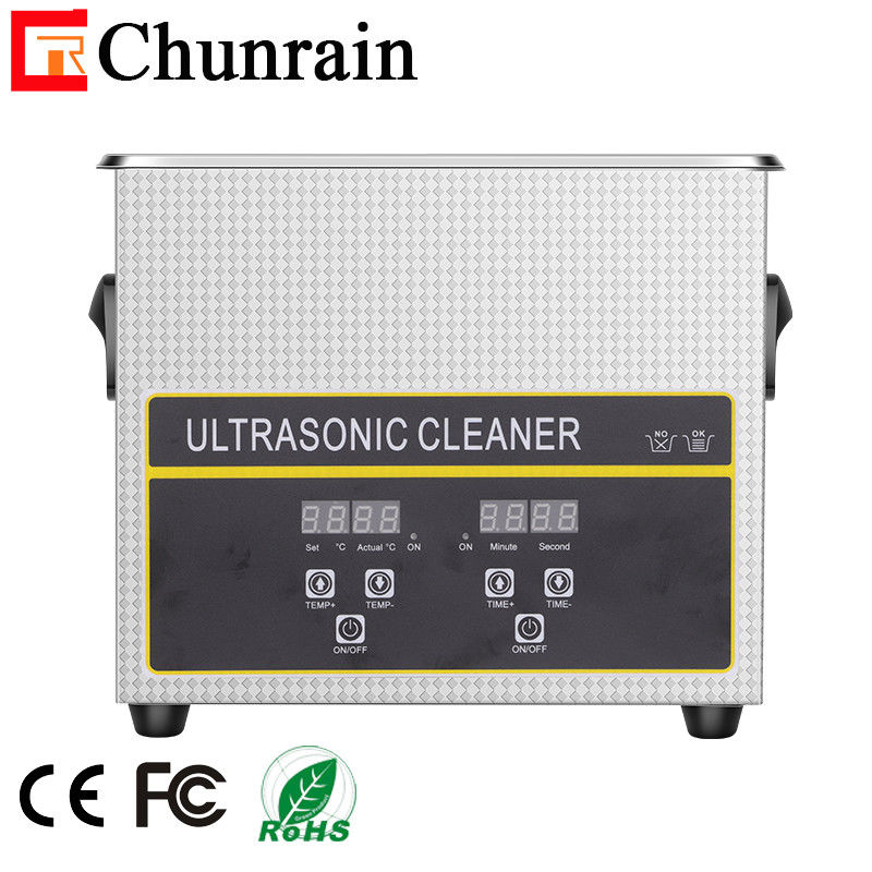 De kleine Digitale Ultrasone Reinigingsmachine van 3.2Liters 120W voor Tand Vermeld Delenfcc