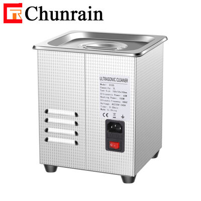 CR-010S 2L 60W Professionele Desktop Digitale Ultrasone Reiniger met Verwarming en Degas en Halvegolf voor Tandheelkundig Lab