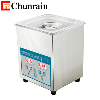 CR-010S 2L 60W Professionele Desktop Digitale Ultrasone Reiniger met Verwarming en Degas en Halvegolf voor Tandheelkundig Lab