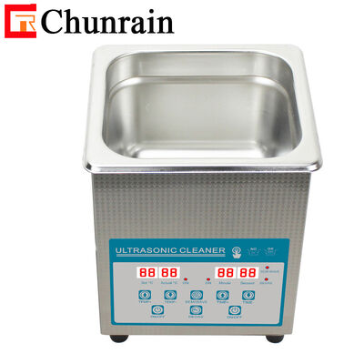 CR-010S 2L 60W Professionele Desktop Digitale Ultrasone Reiniger met Verwarming en Degas en Halvegolf voor Tandheelkundig Lab