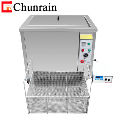 ChunRain 1800W 135L roestvrijstalen industriële ultrasone reiniger Verstelbare timer/verwarming CE-gecertificeerd voor vrachtwagenmotor