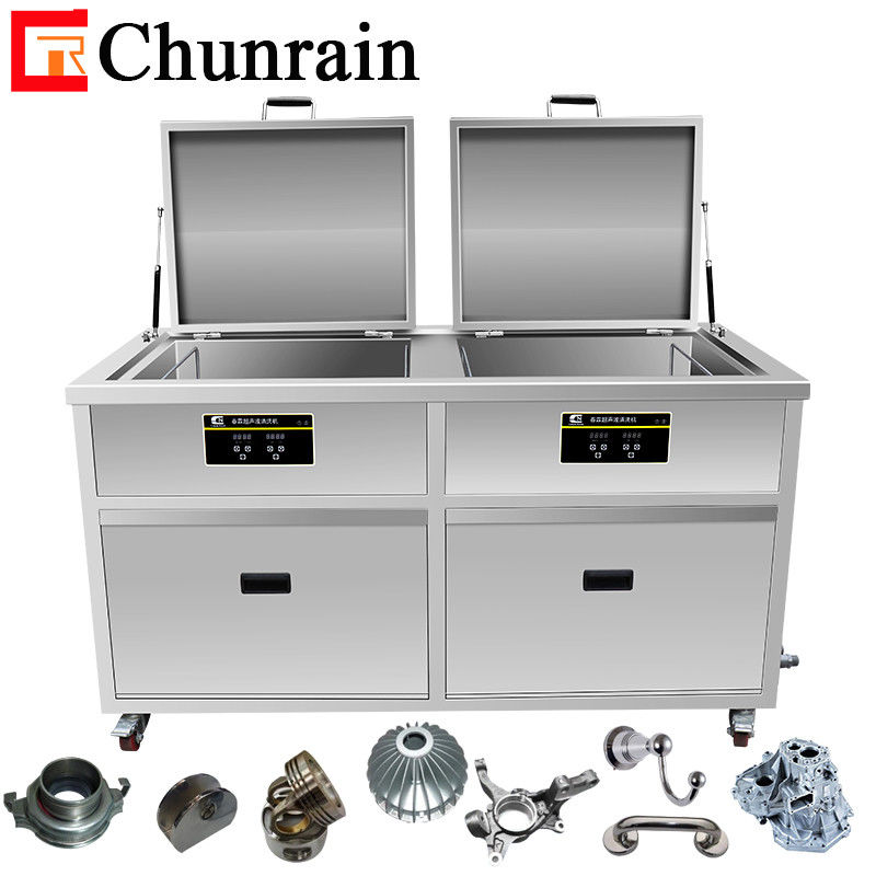 Chunrain Dubbele Tanks 38L Industrie Ultrasone Reiniger Waterige Spoeling Drogen PCB Board Parts Olie stof ontvettende wasmachine